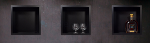 Balneo Wall-Box One Black półka wnękowa 60x30x7 cm czarna 