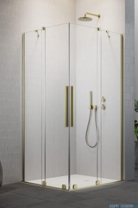 Radaway Furo Brushed Gold KDD kabina prysznicowa 80 cm część prawa złoty szczotkowany/szkło przezroczyste