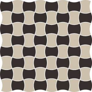 Paradyż Modernizm mozaika ścienno-podłogowa 30,9x30,9 cm prasowana mix C czarny/szary