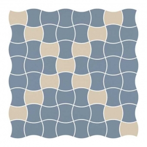 Paradyż Modernizm mozaika ścienno-podłogowa 30,9x30,9 cm prasowana mix niebieski/szary