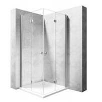 Rea Fold-2 kabina prysznicowa 70x110 cm prostokątna chrom/szkło przezroczyste