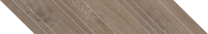 Paradyż Wildland dekor ścienno-podłogowy 14,8x88,8 cm STR chevron prawy ciemny brązowy